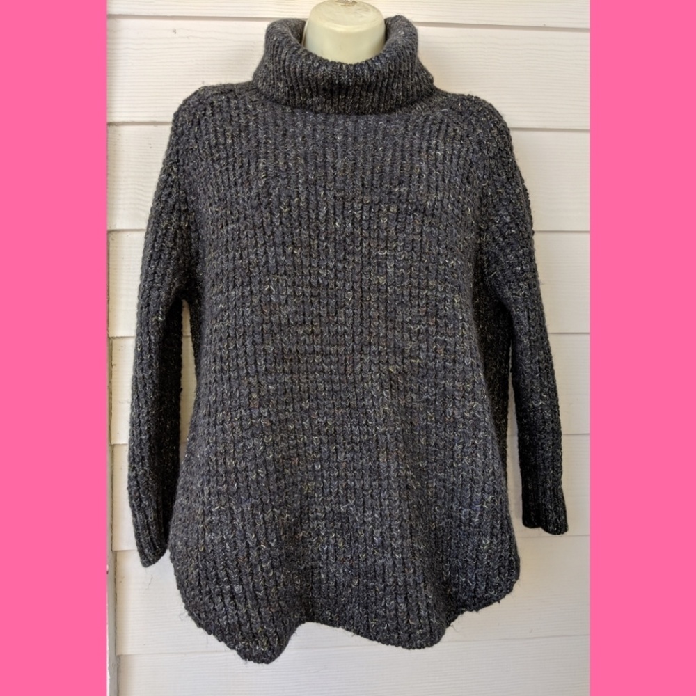 FREE PEOPLE MARLED TURTLE NECK SWEATER - Picture 2 of 4